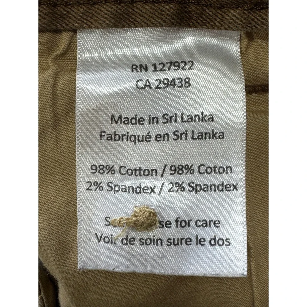 Mountain Khakis Mens Teton Pant Slim Fit Stretch Brown Pants 30x32 Meas: 30x30